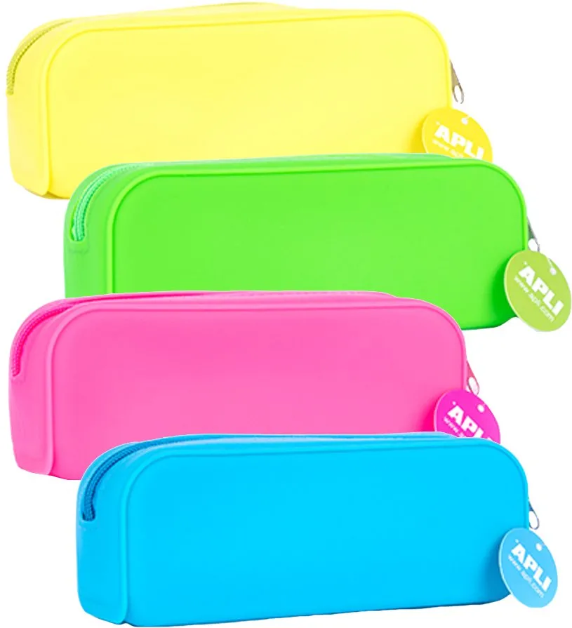 Penar din silicon Apli Soft Fluor, 185 x 75 x 55 mm, 1 compartiment, diverse culori