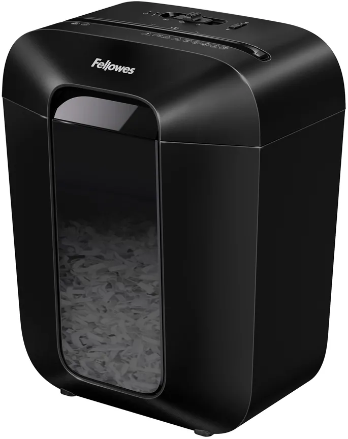 Distrugator documente Fellowes LX45, cross cut, 8 coli, negru