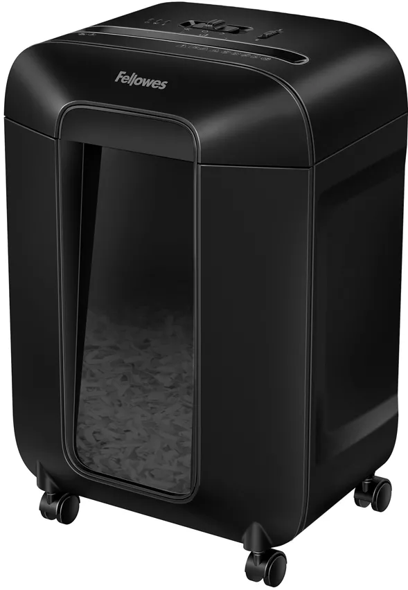 Distrugator documente Fellowes LX85, cross cut, 12 coli, negru