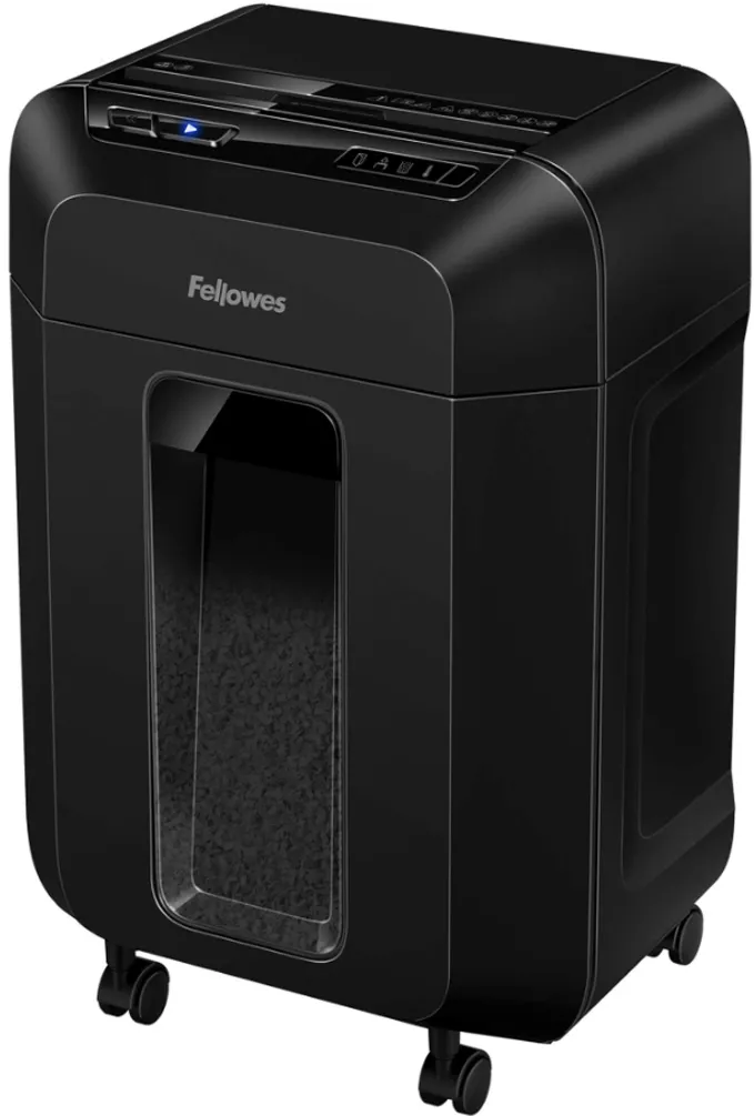 Distrugator documente Fellowes AutoMax 90M, cross-cut, 90 coli, cos 17l, negru
