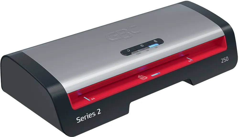 Laminator GBC 250 Office, A4, kit folii laminare inclus, negru-argintiu
