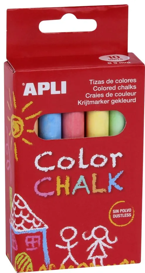 Creta colorata, Apli, 10 buc/set