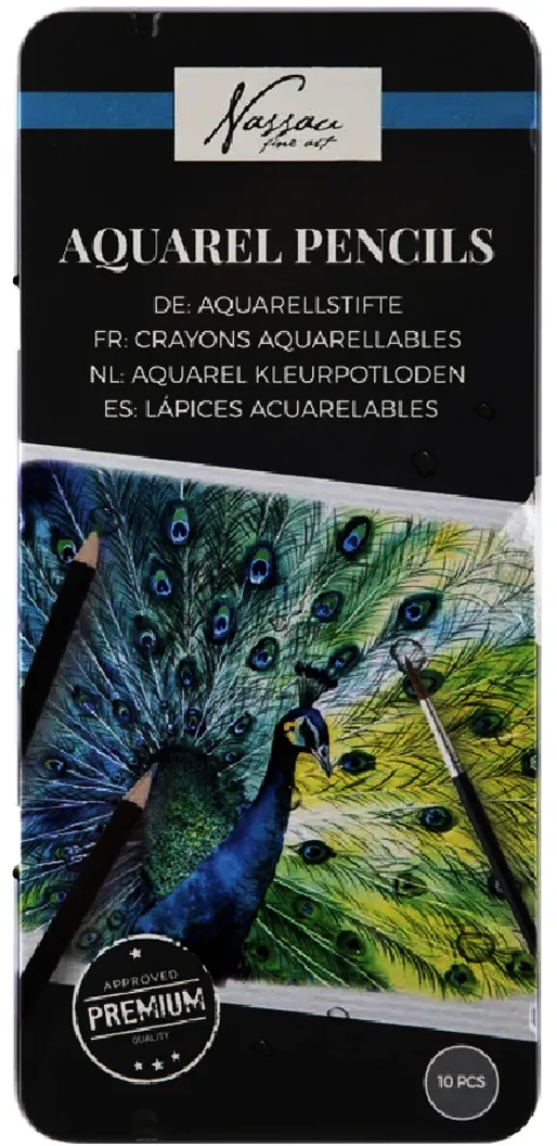 Set 10 Creative Craft, creioane acurelabile, cutie metalica