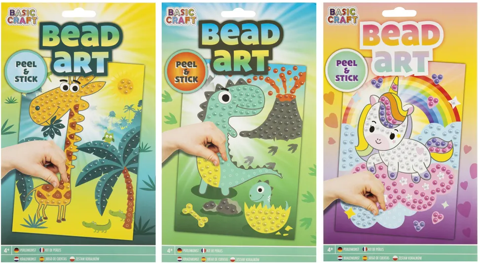 Set creativ pictura cu diamante Creative Craft, design dinozaur