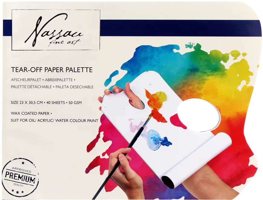 Paleta pentru amestec culori Creative Craft, 40 coli, 23x30 cm, 50g/mp