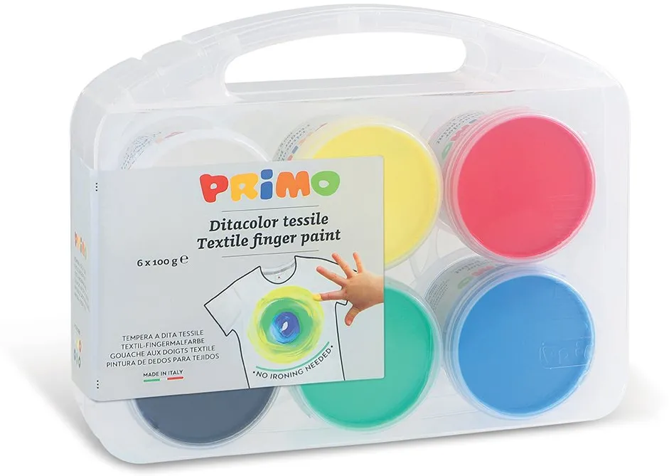 Vopsea pentru textile Morocolor Primo, 100 g, 6 culori/set