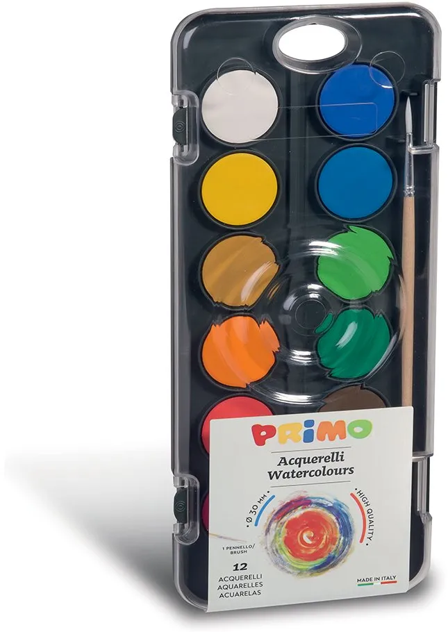 Acuarele Morocolor Primo, 12 culori