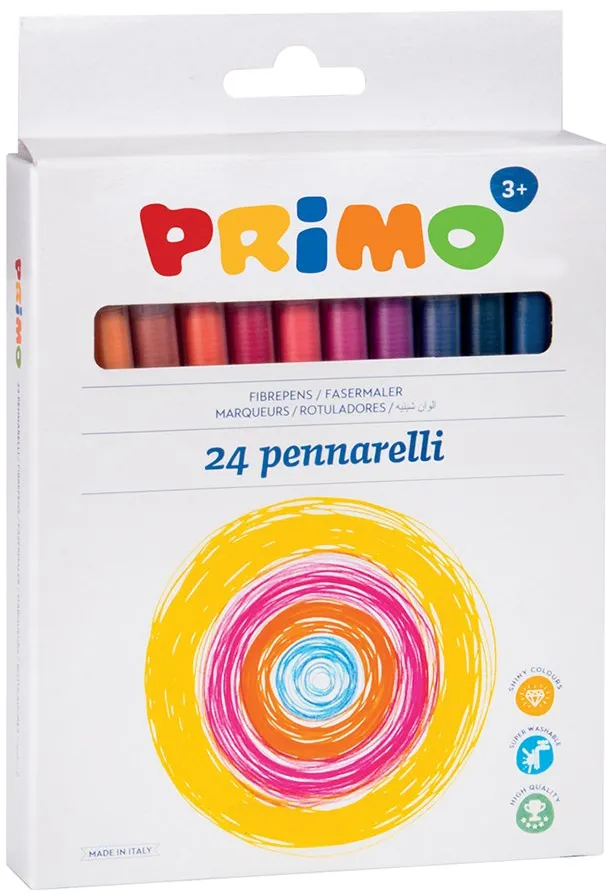 Markere colorate Morocolor Primo, 24 culori/cutie