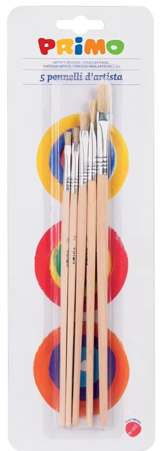 Set pensule Morocolor Primo, drepte, 5 bucati/set