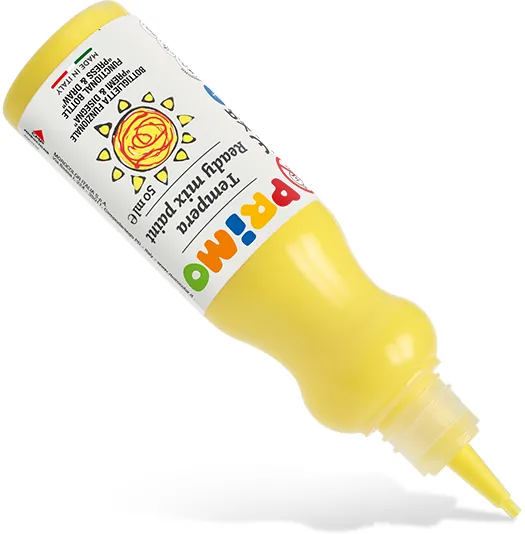 Tempera Morocolor Primo, control al debitului, 50 ml, galben