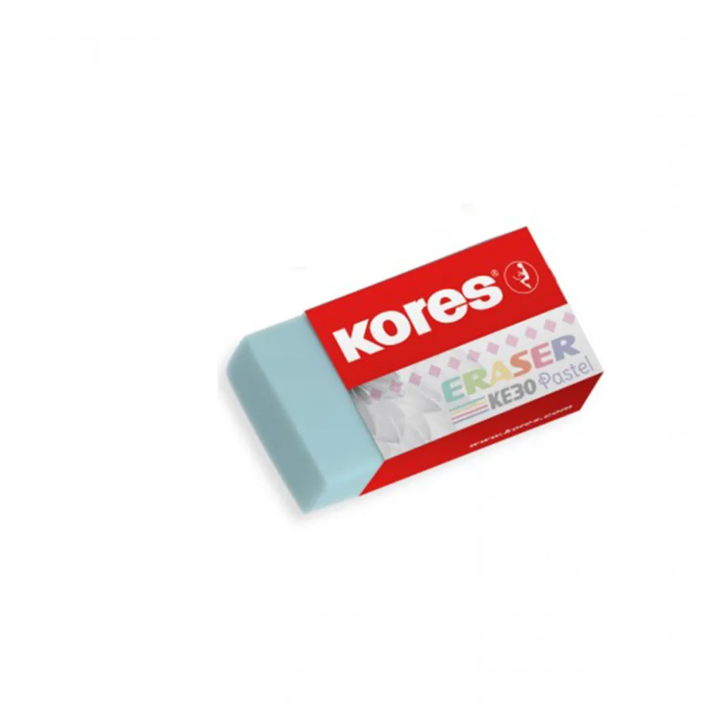 Radiera Kores pastel KE-30, 40 x 21 x 10 mm