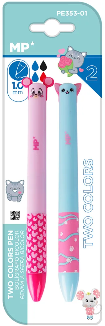 Set pixuri Main Paper, 2 culori pisica si soarece blister