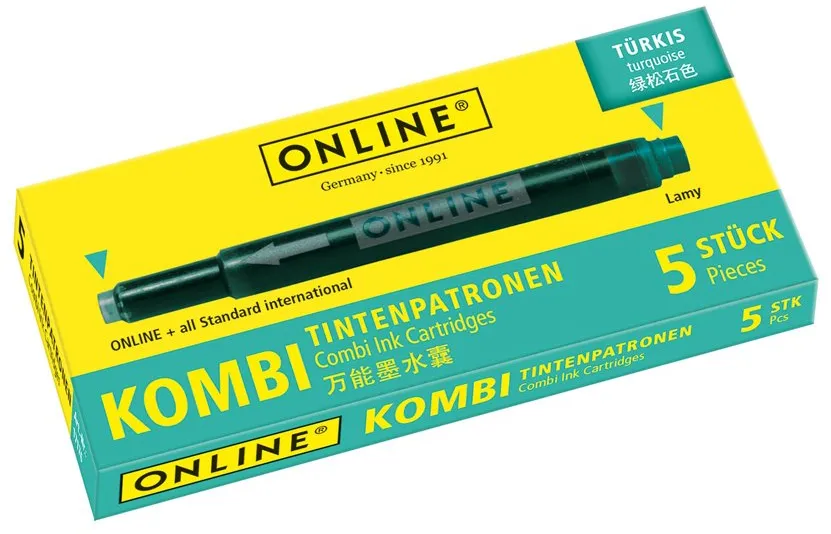 Patroane cerneala Online Combi, turcoaz