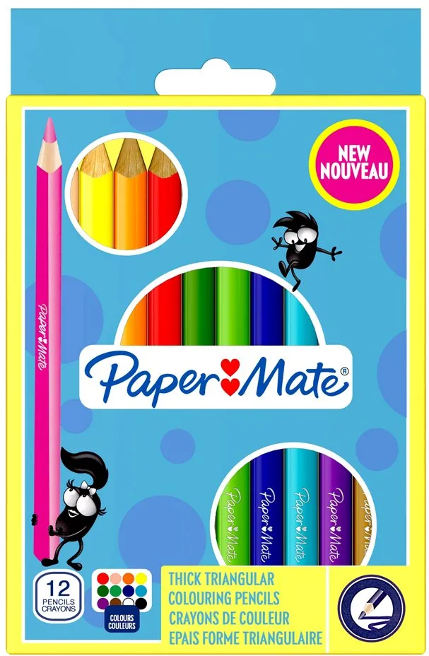 Set creioane colorate Papermate Jumbo
