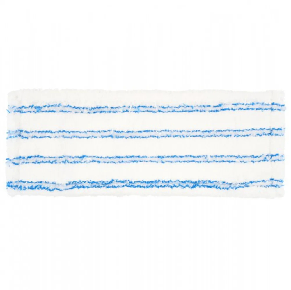 Rezerva mop plat din microfibra UTP Professional, alb/albastru, 40 cm