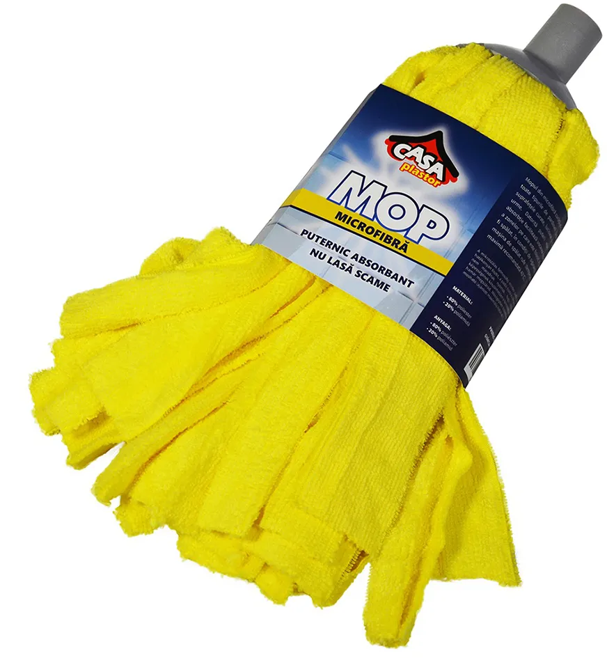 Mop microfibra, galben