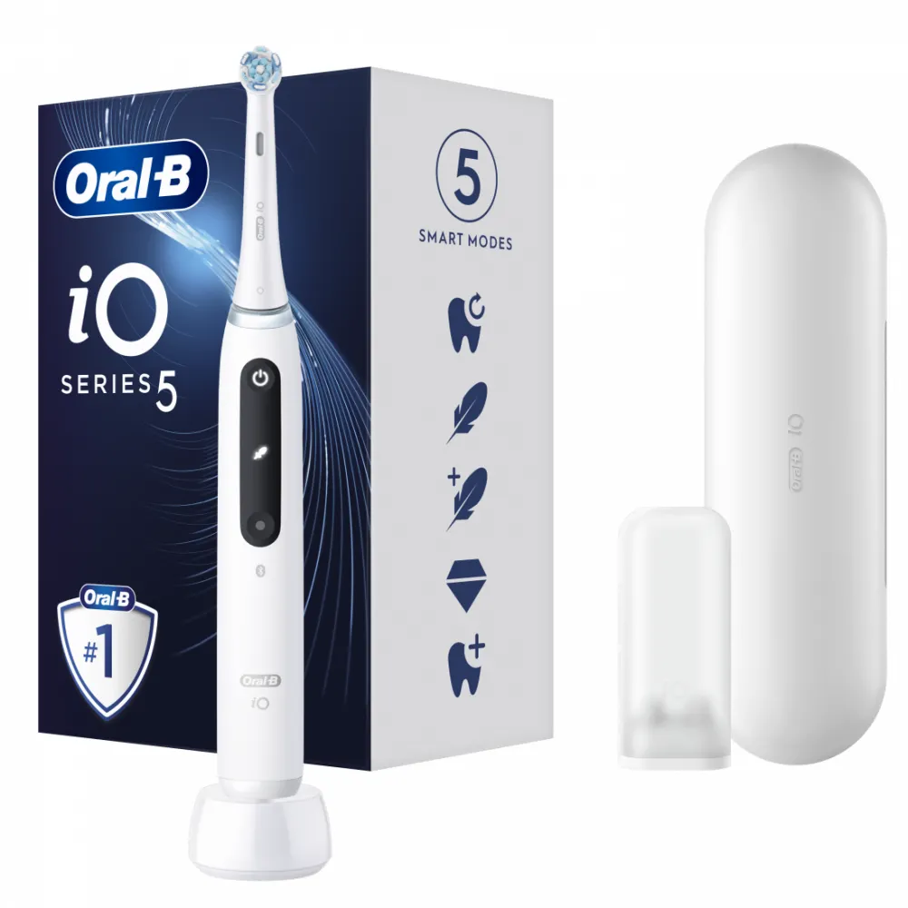 Oral-B iO5 Series Electric Toothbrush, Quite White