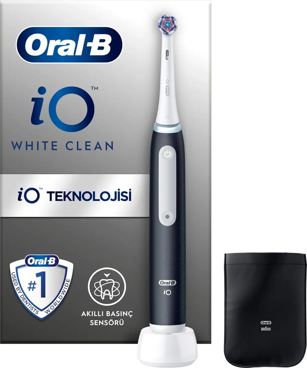 Oral-B iO White Clean Electric toothbrush, Black/White