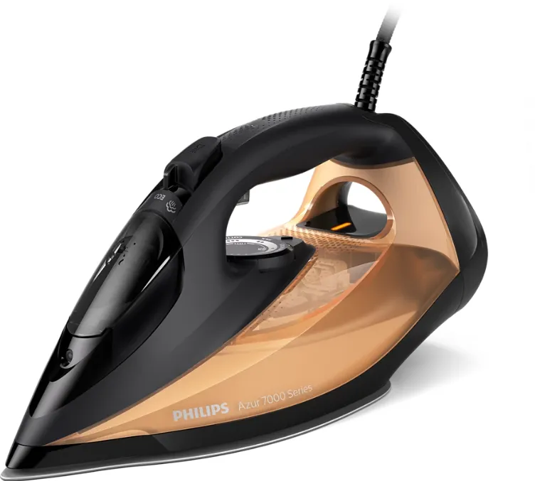 Philips DST7040/80 7000 series Steam iron, SteamGlide Elite, Black/Gold