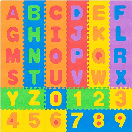 Covoras educativ puzzle 180X180CM Alfabet Rebel