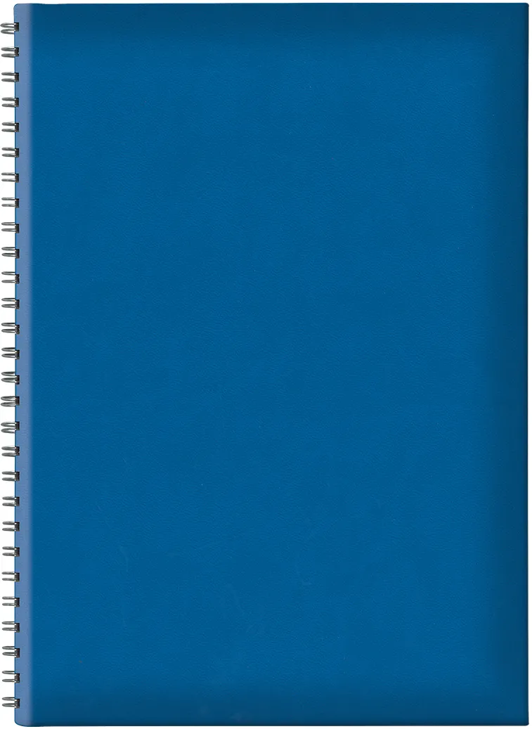 Agenda nedatata B5 TUCSON, hartie offset alb, spira ascunsa, coperta albastru