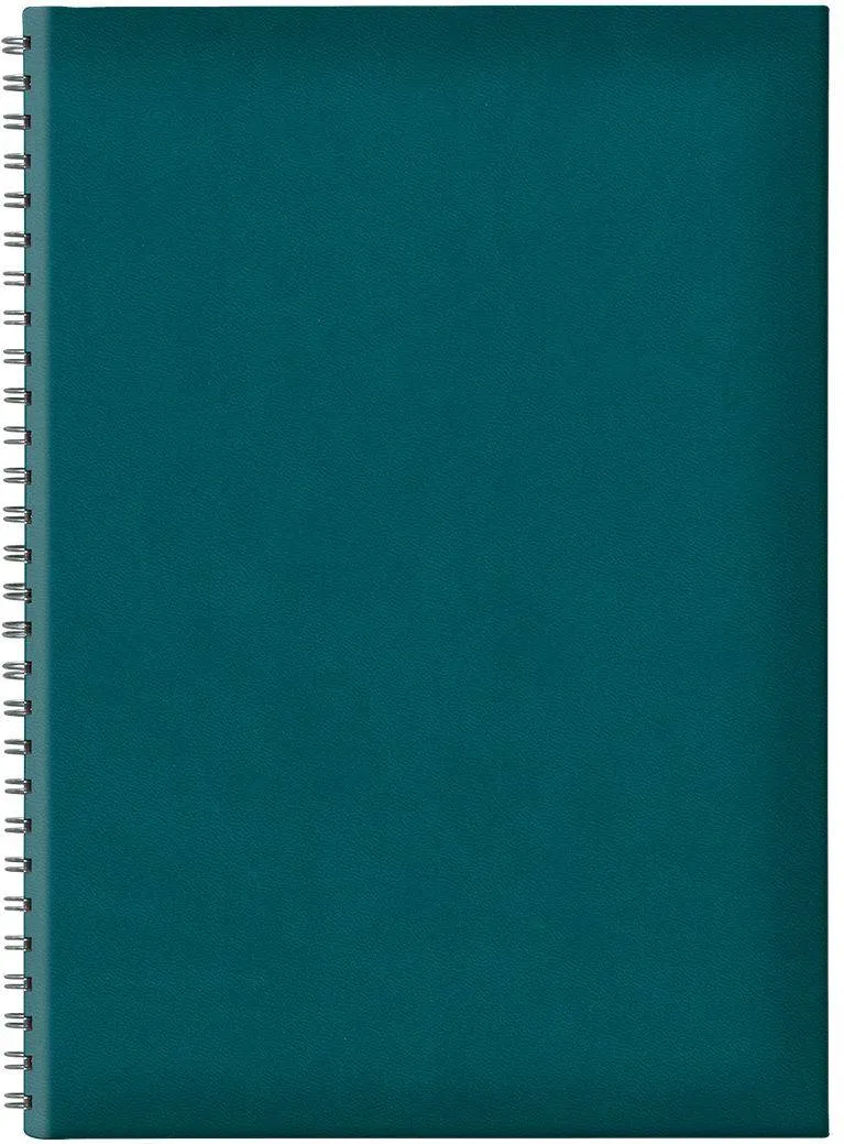 Agenda nedatata B5 TUCSON, hartie offset alb, spira ascunsa, coperta verde petrol