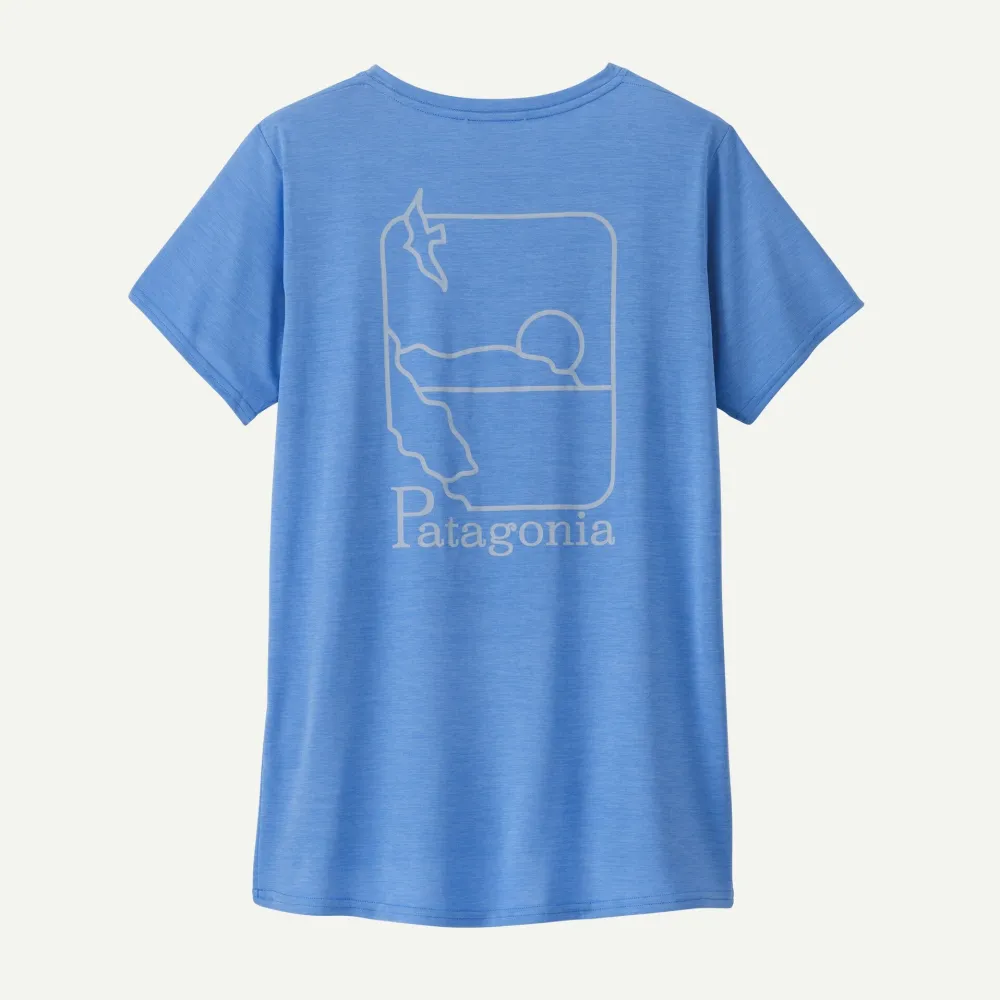 Patagonia - tricou - W Capilene Cool Daily Graphic Waters - Albastru - XL