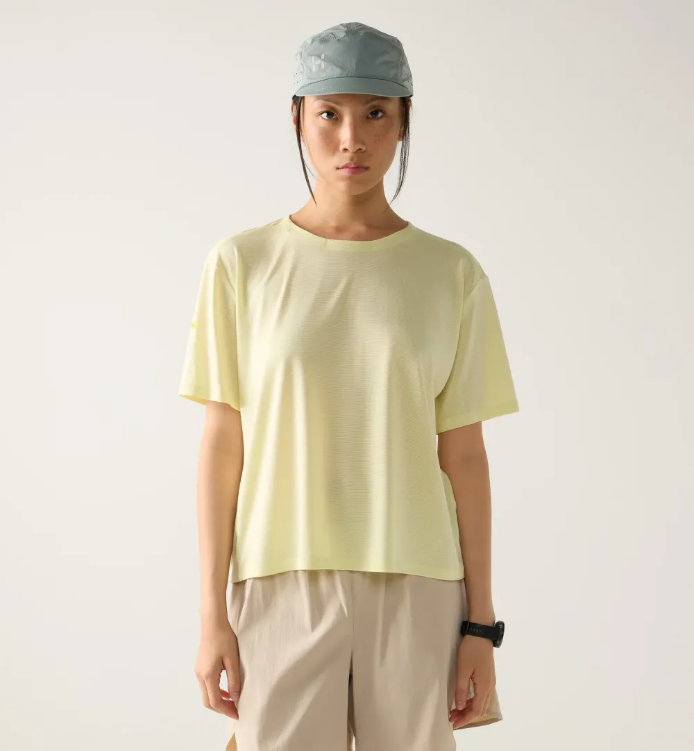Haglofs - tricou crop - L.I.M Delta Crop Tee W - yellow - S