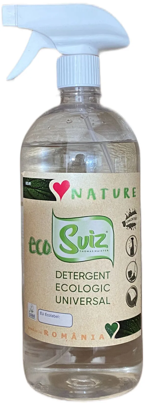 Detergent universal pentru curatat Ecosviz, 1 L