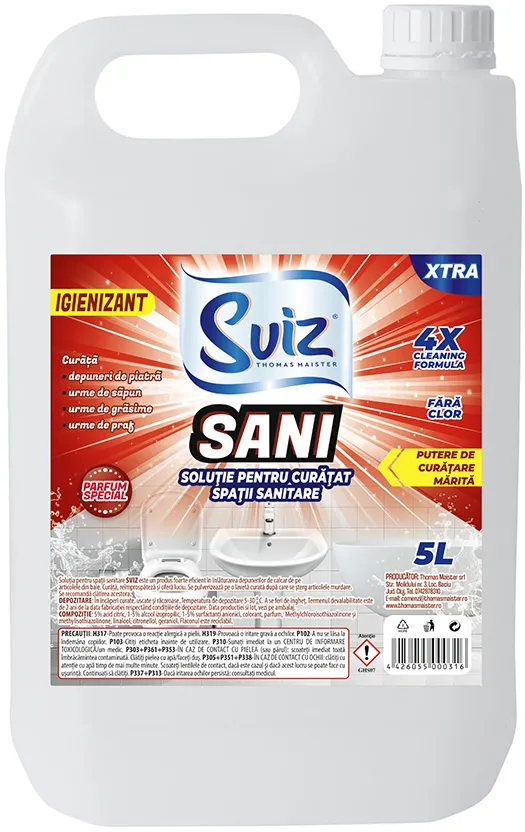 Detergent pentru spatii sanitare Sani 5 l