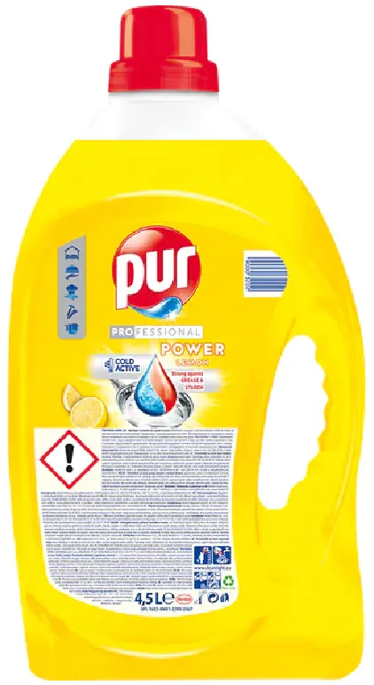 Detergent de vase Pur Power Lemon, 4L