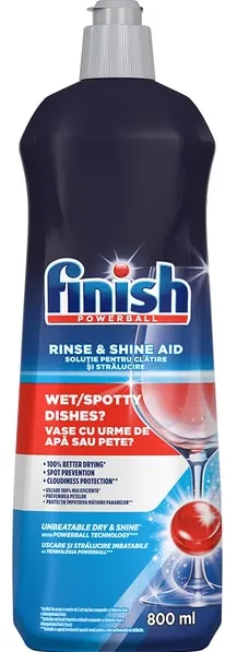 Solutie de clatire pentru masina de spalat vase Finish, 800 ml