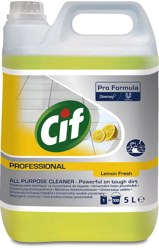 Detergent universal diverse suprafete Cif Lemon Fresh, 5L