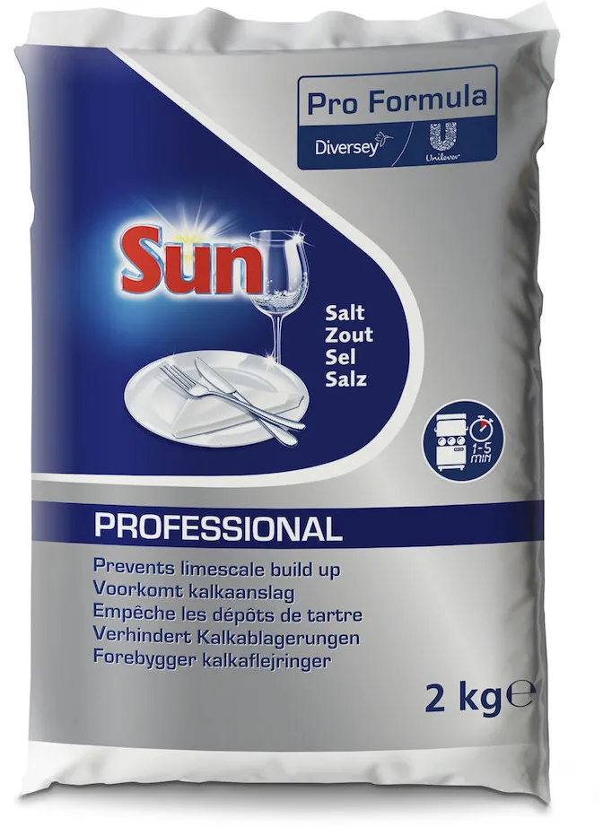 Sare regeneratoare pentru masina de spalat vase Sun ProFormula Dishwash, 2 kg