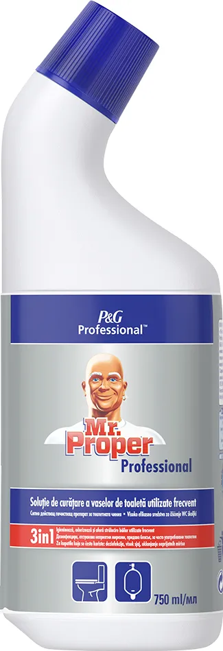 Gel curatare pentru vasul de toaleta Mr Proper 3 in 1, 750 ml