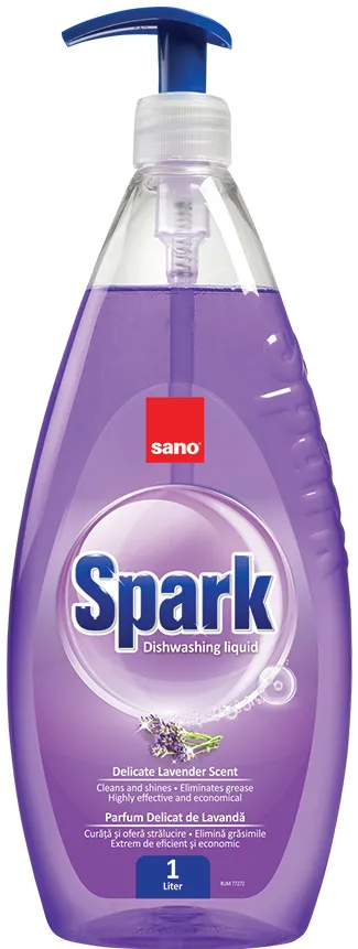 Detergent vase Sano Spark Lavanda, 1 l