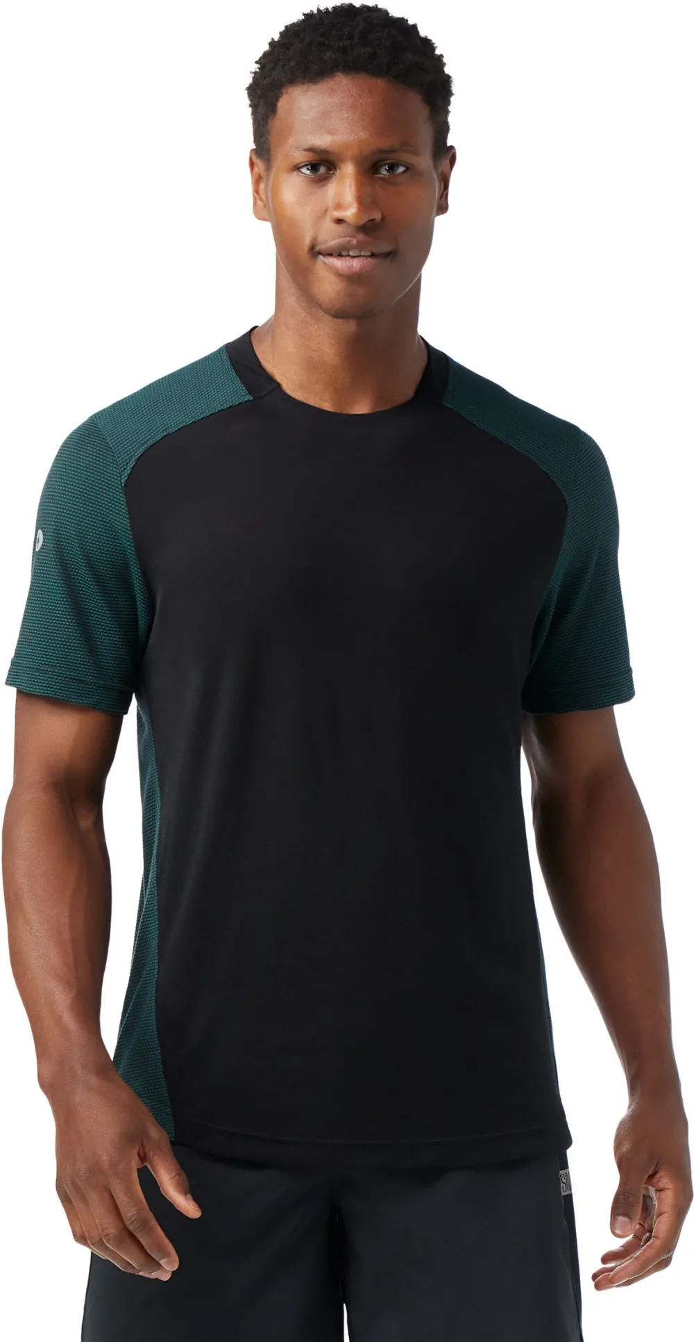 Smartwool - tricou merino - Active Mesh Short Sleeve - Verde/Negru - M