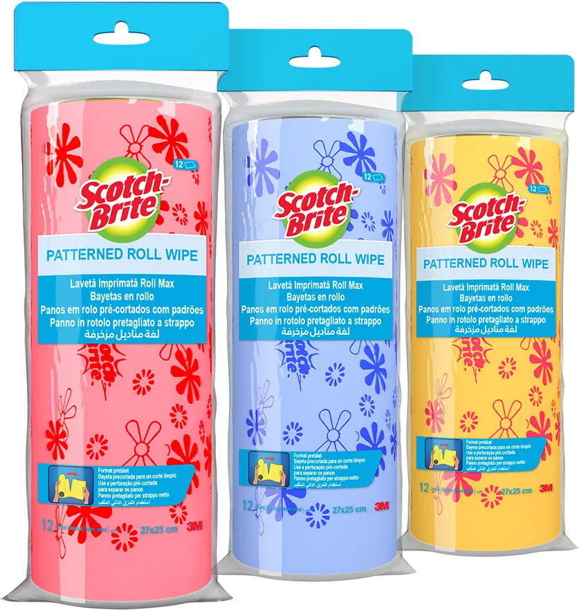 Lavete Scotch-Brite Roll Max, uz general, imprimate, diverse culori