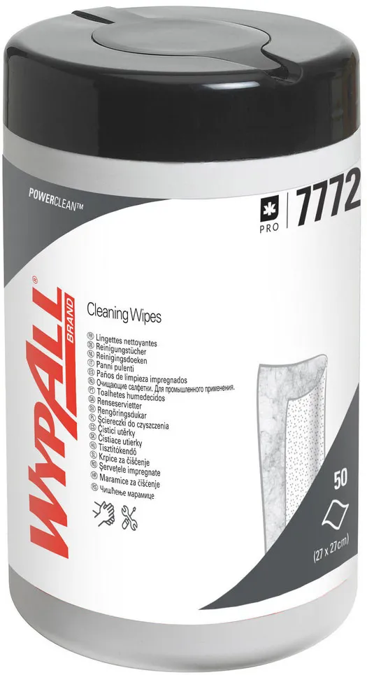 Lavete industriale preumezite Kimberly-Clark Wypall, verzi, 50 portii/set