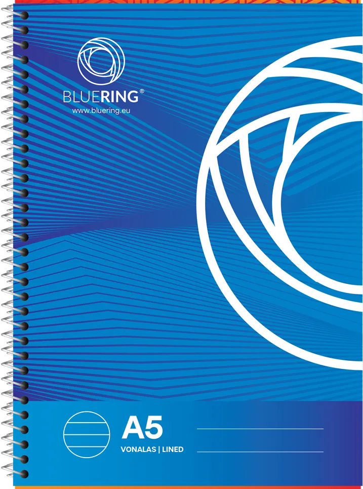 Caiet Bluering, A5, cu spira, 70 file, dictando