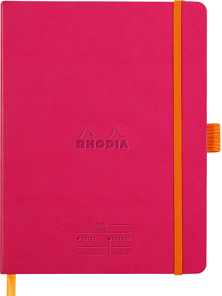 Meeting Book A5+ Rhodiarama, 80 file, rose