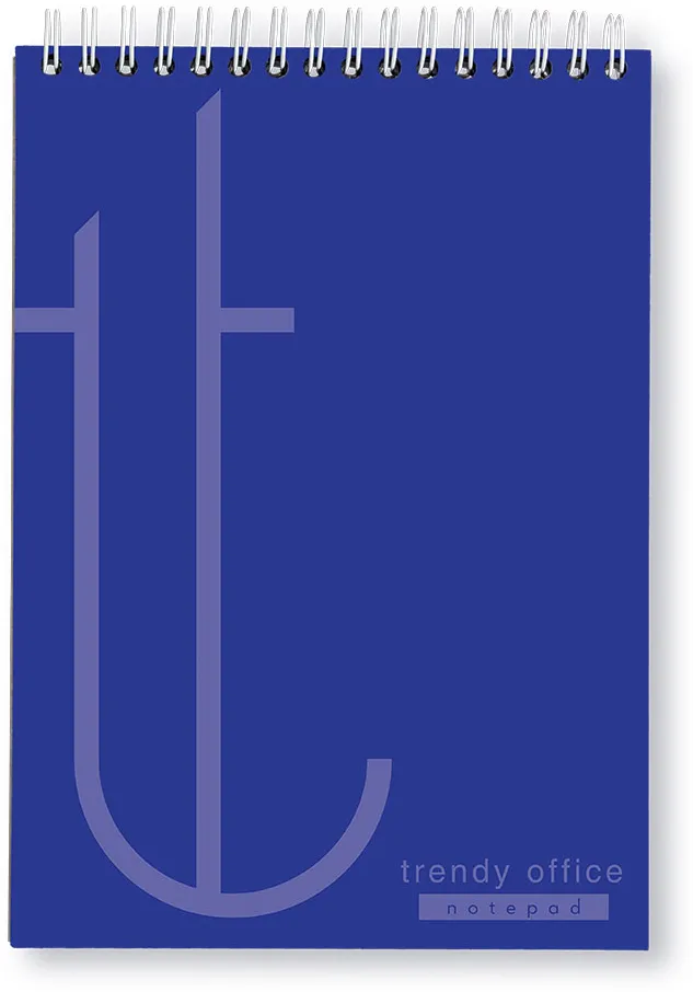 Blocnotes, Trendy blue, cu spira, A4, 70 file, dictando