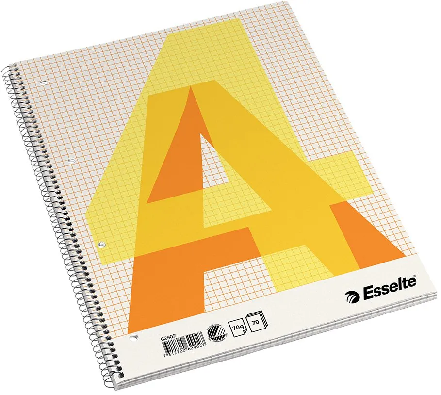Caiet de birou Esselte, A4, cu spira, matematica