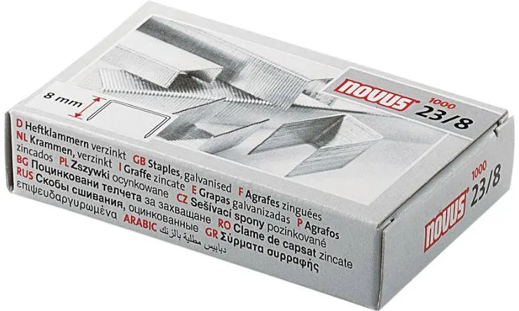 Capse Novus 23/8, 8 mm, 1000 bucati/cutie