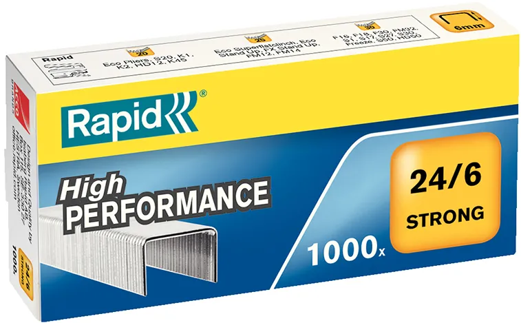 Capse Rapid Strong, 24/6, 2-30 coli, 1000 buc/cutie