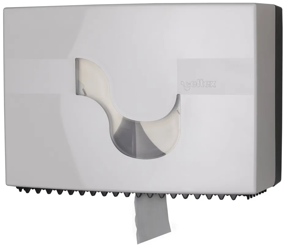 Dispenser hartie igienica Celtex Revolver, sistem duo Megamini, alb