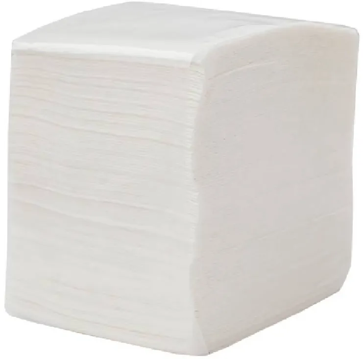 Hartie igienica pliata Esentis, celuloza, 2 straturi, 200 portii/pachet, 40 pachete/bax