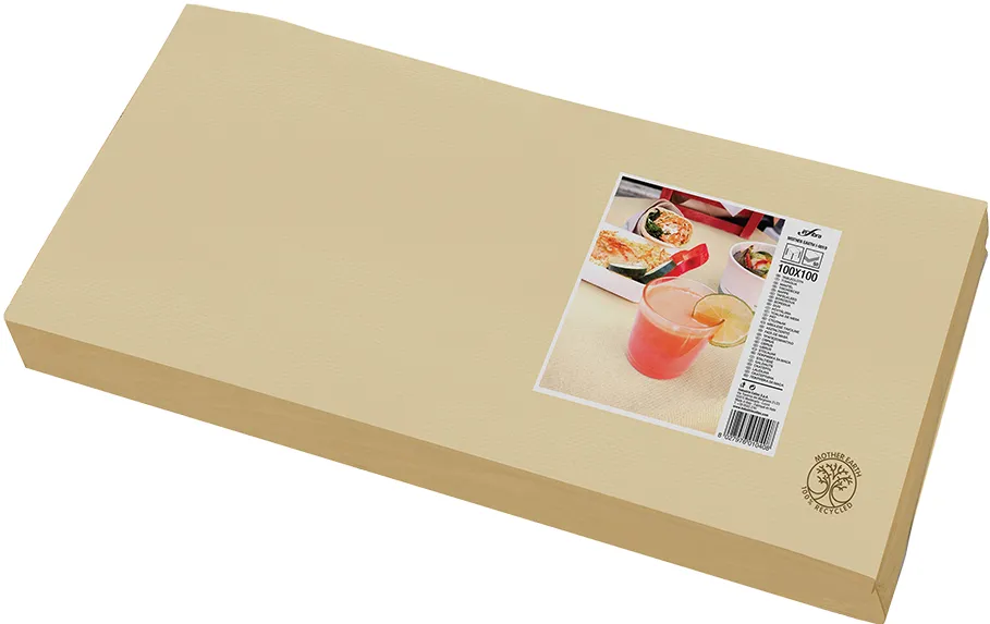 Fata de masa de unica folosinta Celtex MADRE TERRA, bej, 100x100cm, 50 bucati/pachet