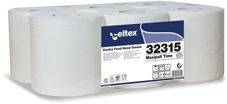 Rezerva prosoape hartie, Celtex, Maxi Pull 32315, 2 straturi, 135 m, portionate
