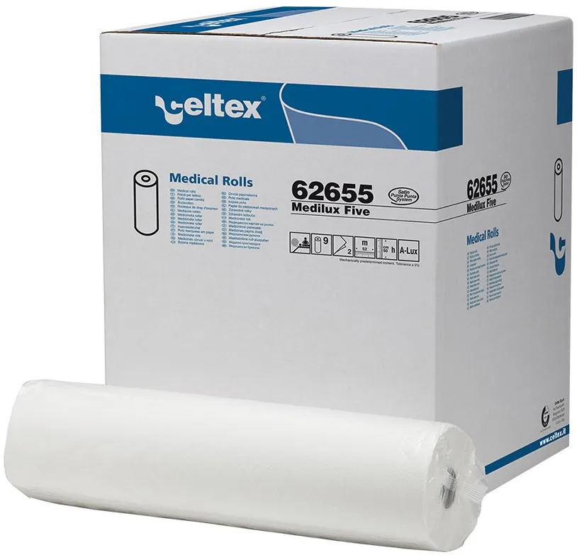 Rola medicala, Celtex 62655, 2 straturi, 9 role/set